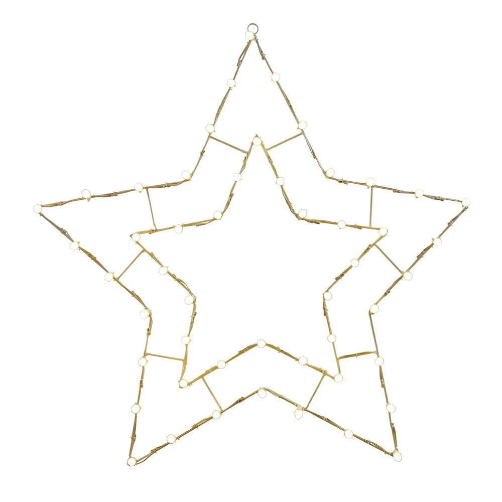Silhouettes Star Wire Motif Lighted Window Décor The Holiday Aisle® 