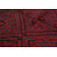 Tapis de zone one-of-kind-noué la 2010 rouge/bleu foncé 5 pi 6 po x 8 pi zone de laine 4 po Esari Turkman