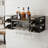 Taysir 8 Bottle Wall Mounted Wine Bottle & Glass Rack in