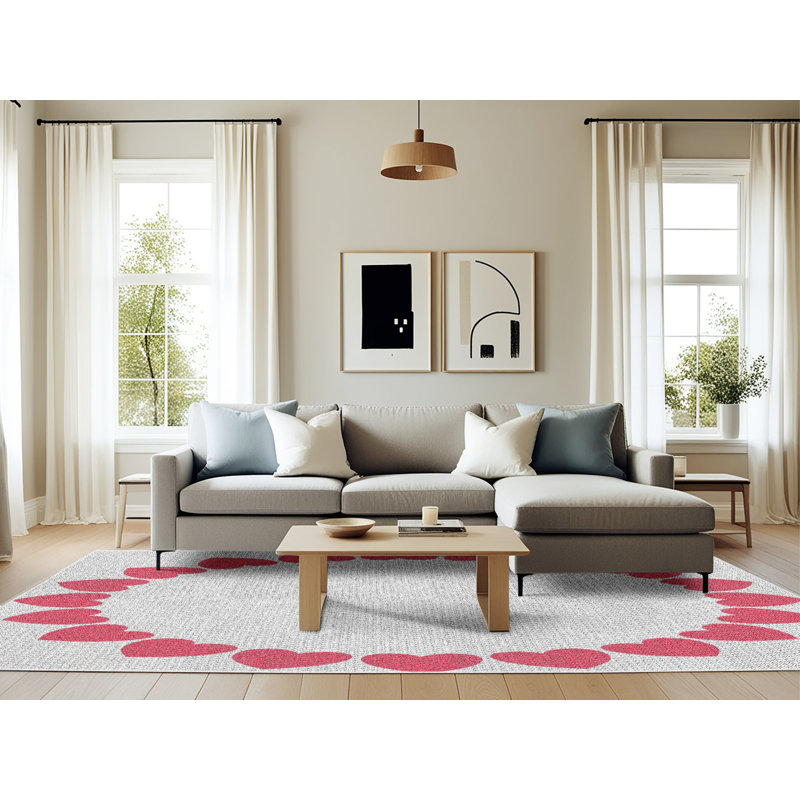 Tapis rose Ajhar, Rectangle 6 pi x 9 pi