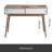 Entryway Table With 2 Carved Panel Drawers, Console Table With Storage Space And Wood Legs,Sofa Table Behind Couch For Hallway, Living Room