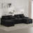 Oversized 134"W 4 Piece U-Shape Sectional with Console & Cup Holders-98566536