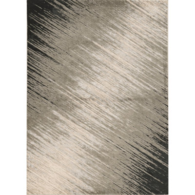 Tapis abstrait gris Yazmin