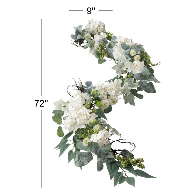 72" Artificial Hydrangea Garland