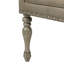 Chaise avec accoudoirs rembourrée Dacher en brun