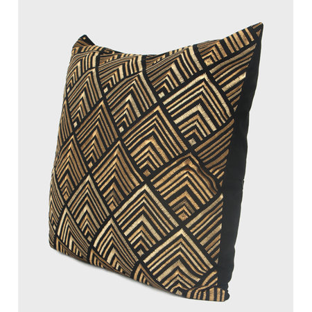 Embroidered Cotton Throw Pillow