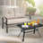 2 - Person 49cm Long Bistro Set With Padded Cushions And Table