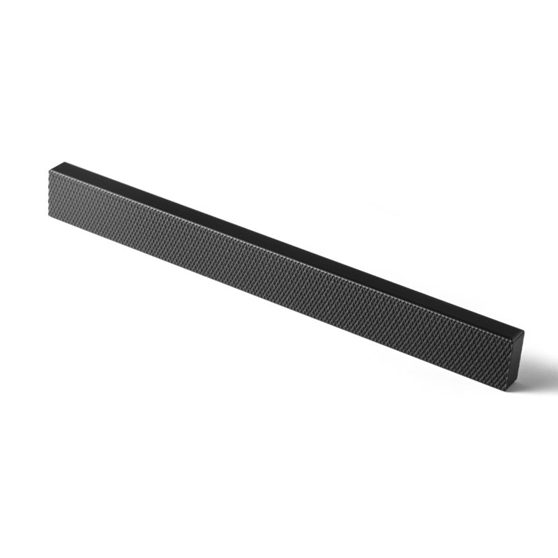 Diamant - Poignée d'armoire longue à motifs, 5", Noir