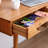Small-sized Brown Cherry Wood Solid Wooden Desk-1200577557
