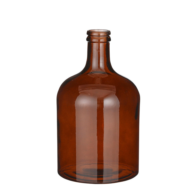 Evann Glass Table Vase, Brown