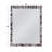 Kervo Rectangular Wall Mirror with Black & Cream Bone Resin Frame