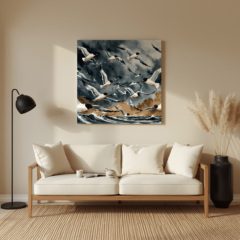 Oiseaux, art mural en métal noir, H 384 po x l 384 po x P 0,05 po
