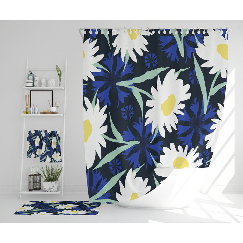 Nedi Polyester Shower Curtain Set