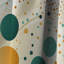 Multicolore motif Mid-Century sur beige I - Rideau occultant géométrique Mid-Century - 1 panneaux-107555298