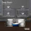 Undertone Preserve 35-1/8" L x 20-1/8" W x 9-3/4" Under-Mount Extra Large/Medium Double-Bowl Kitchen Sink