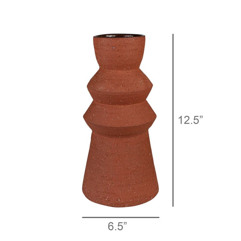 Vase Kosta, ciment terre cuite - grand