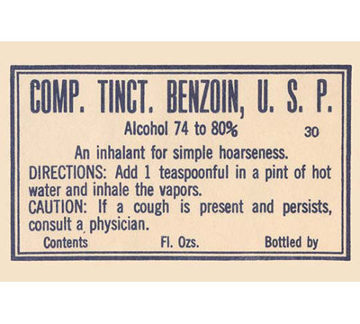 Comp. teinture de benzoine-impression de publicités