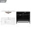Meuble-lavabo moderne 36 "avec lavabo en céramique et tiroir divisé-668958385