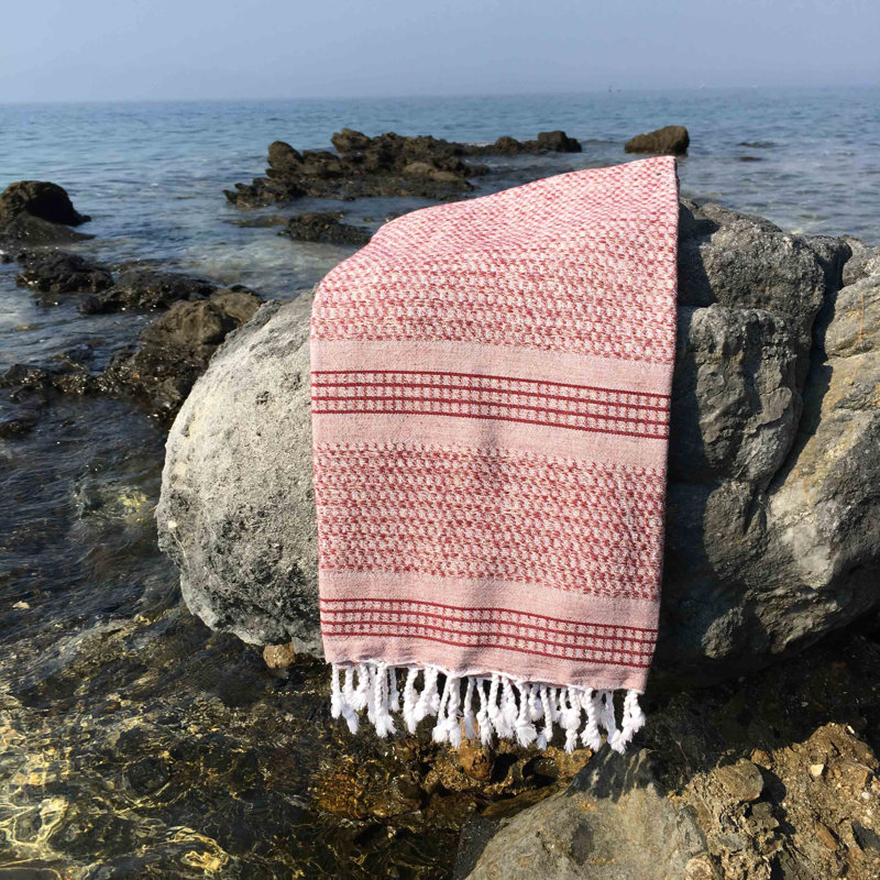 Serviette de bain 100% coton, Rouge