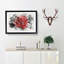 Red Rose in the Shadows - Picture Frame Painting Print-56855981-56855982
