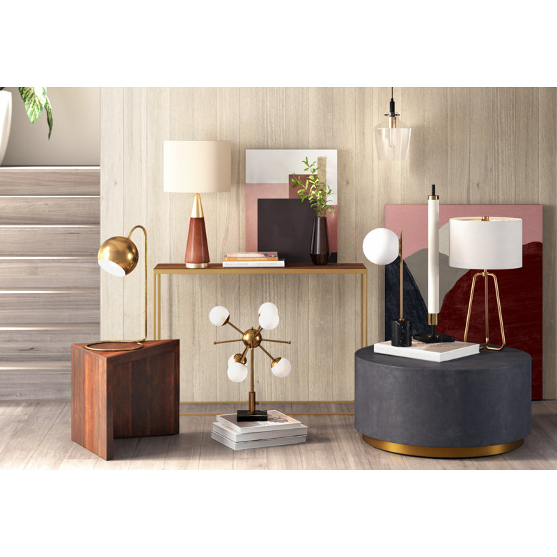 Lampe de bureau 22 po Rehaan, Or