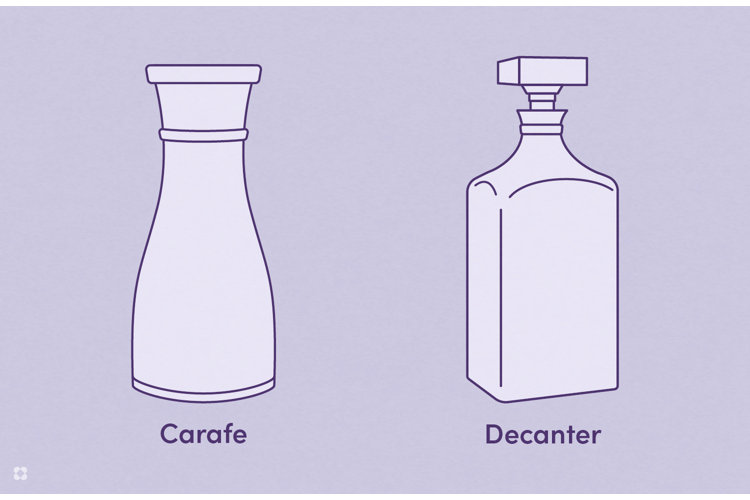 Difference between Decanters and Carafes