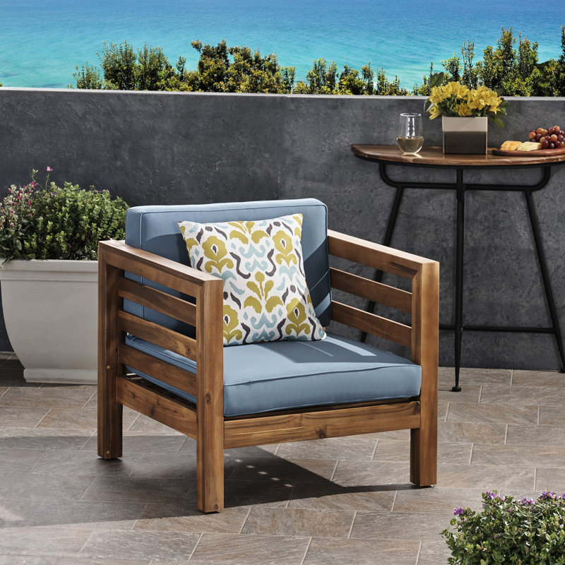 2 chaises club Mid-Century modernes en bois - pacane + bleu poli (2), garde