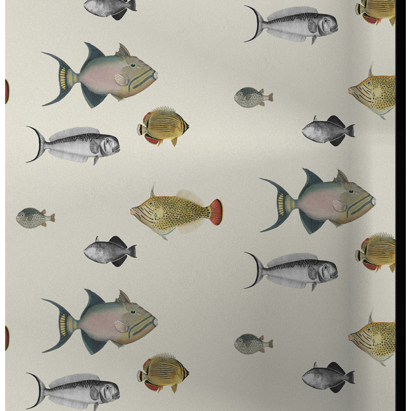 Kelsey Wallpaper Roll, Beige/Yellow/Gray