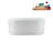 59.1'' x 27.6'' Freestanding Soaking Acrylic Bathtub-83636253