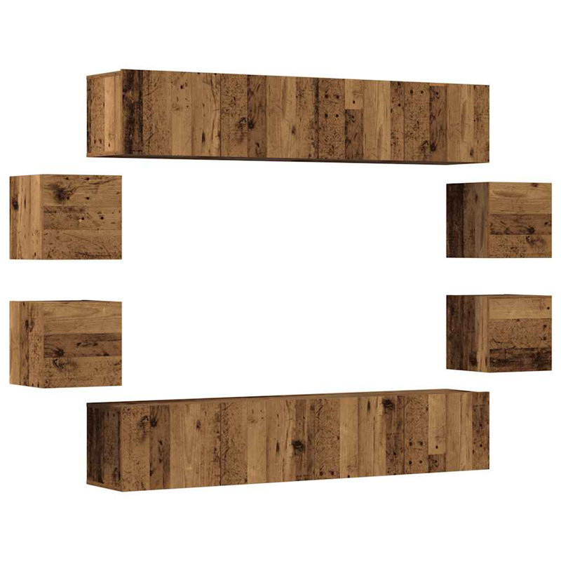 Belamy Unfinished Entertainment Centre, 160cm, Old Wood