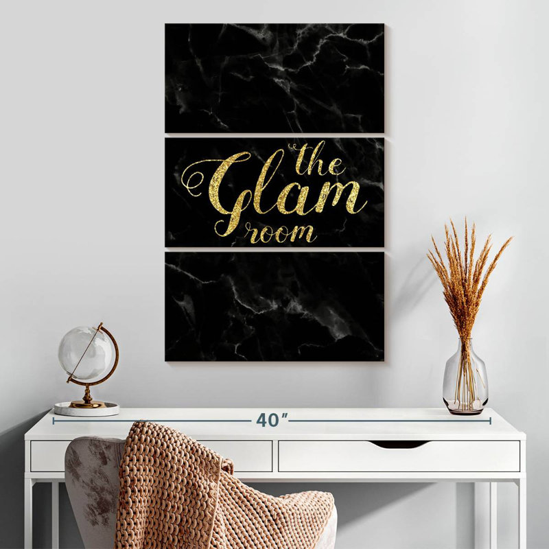 Tergel Marble Glam Room, 32" H x 20" W