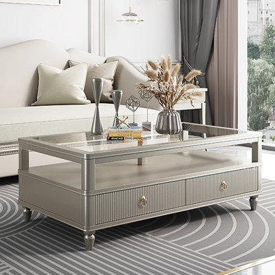 Table basse de style italien avec rangement