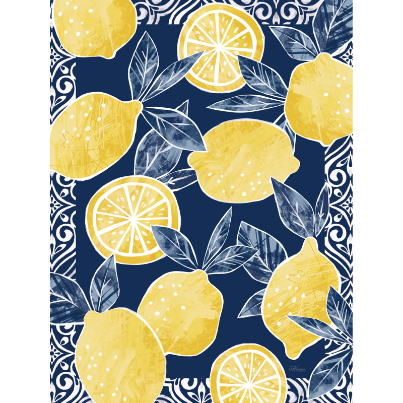 Papier citrons par Cat Thurman Designs, Pas de tapis, Sans cadre, H 24 po x l 18 po