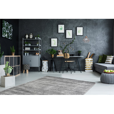 Mcfarland Solid Colour Hand Woven Area Rug