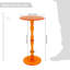 Table d'appoint 17,7 po en acrylique, table de bout ronde en spirale sculptée avec base stable pour le salon-599701385-599703392