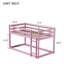 Lit superposé simple au-dessus d'un lit simple en bois massif avec échelle-1165499239