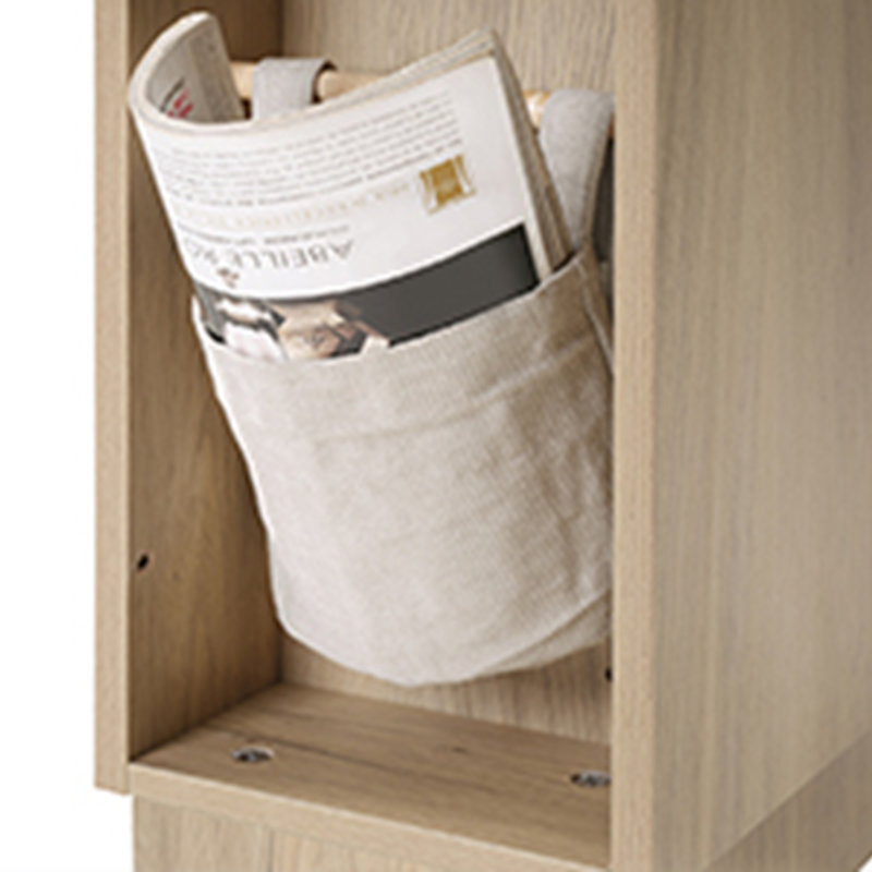 Ensemble de meuble-lavabo pour salle de bain 16 pouces pour petits espaces, Bois de frêne naturel