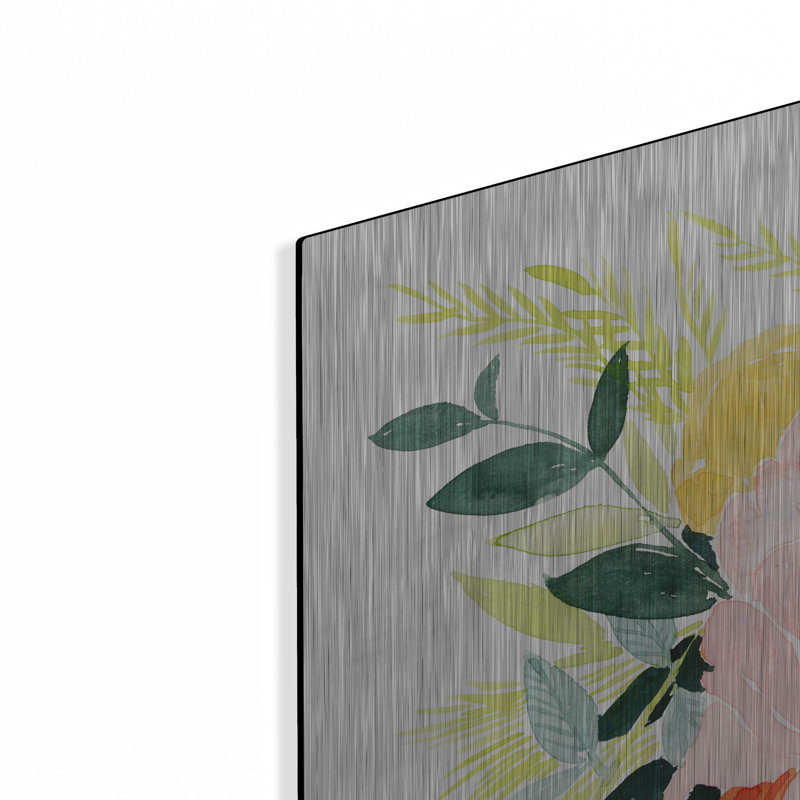 «Beauto Flora II» par Grace Popp, art mural en métal, H 36 po x l 36 po