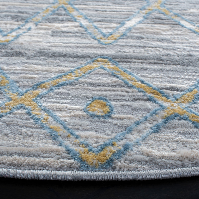 Lagoon Performance Southwestern Rug, Round 6'7"
