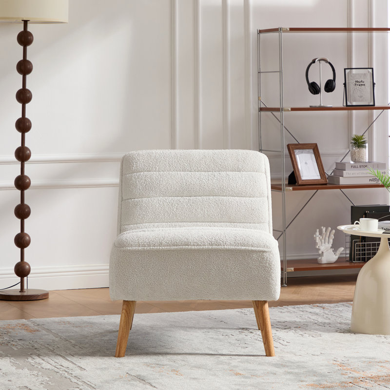 Fauteuil d'appoint en chenille 24 po, Ivory