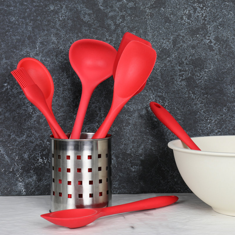 Chef Craft 7 Utensil Set, Red