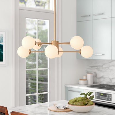 Bova 8 - Light Dimmable Sputnik Modern Linear Chandelier