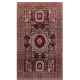 Aryana Hand-Woven High-Quality Red/Beige/Blue Area Rug