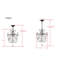 Luminaire suspendu géométrique 1 lumières unique Garnett