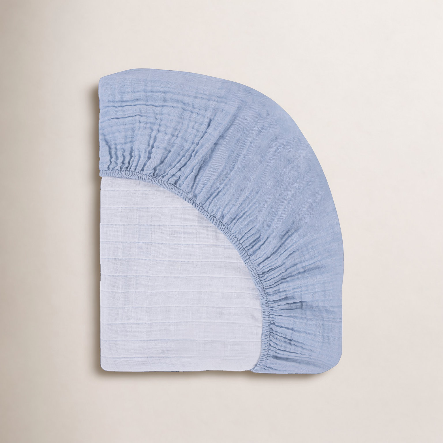 Dewdrop Muslin Crib Sheet