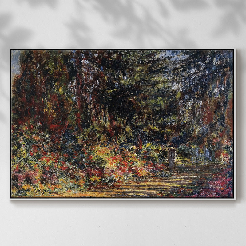 Chemin à Giverny, 1902, H 17 po x l 25 po x P 2 po, Blanc