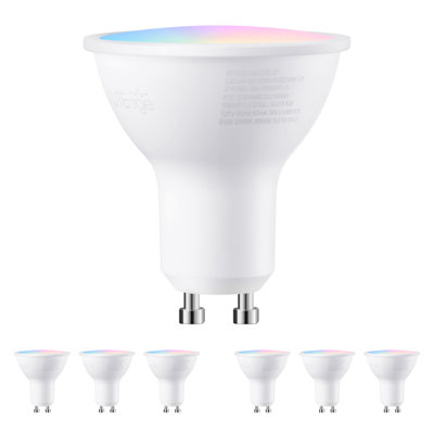 Palette Smart GU10 Spot LED Bulb, Color Changing WiFi Light Bulb, Works with Alexa and Google, GU10 Base