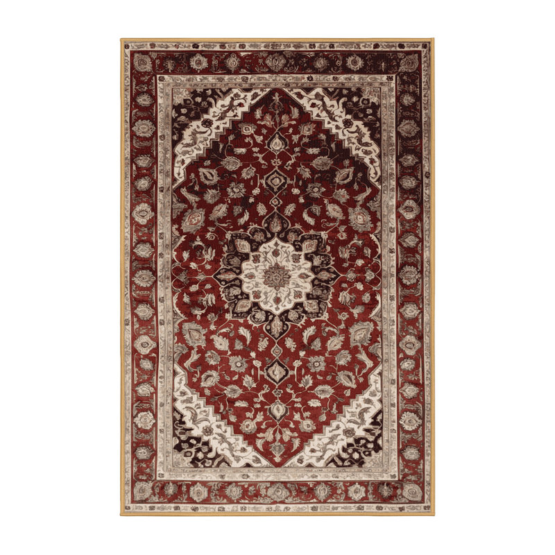 Tapis brun lavable à la machine, Rectangle 2 pi x 3 pi