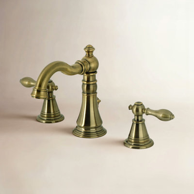 Victorian Widespread Faucet with Pop-Up Drain