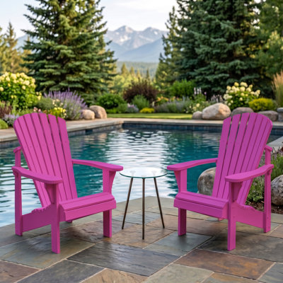 Chaise Adirondack classique en bois massif Weathercraft - 14 options de finition Sherwin-Williams, sièges d'extérieur pour terrasse